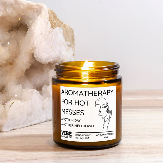 Funny Candle Gift for Women: Aromatherapy for hot messes
