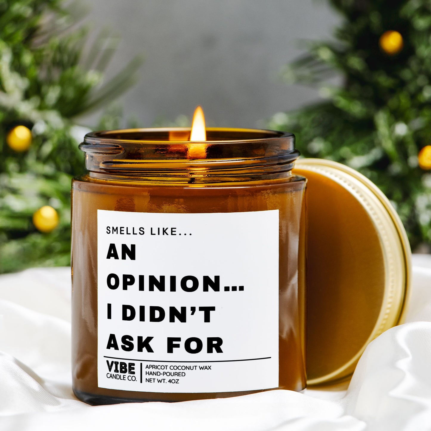 Snarky Funny Jar Glass Candle Jewish Humor