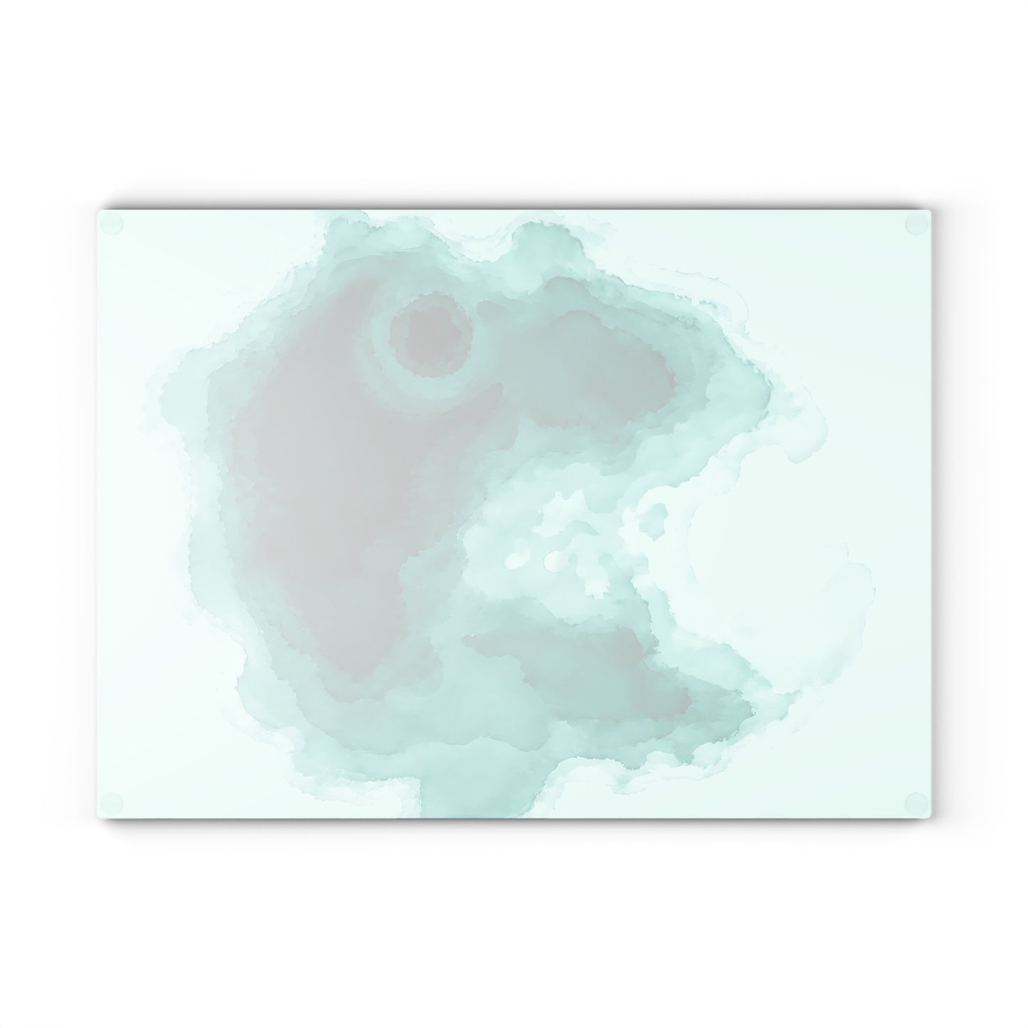 Durable Tempered Glass Cutting Board - Crater Lake Watercolor