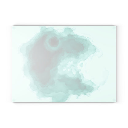 Durable Tempered Glass Cutting Board - Crater Lake Watercolor