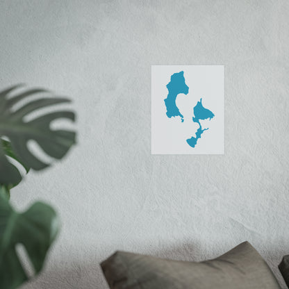 Geographic Art Print, Elk Hosmer Lake, Bend Oregon, Elegant Map Decor, Modern Home Decor, Unique Wall Art, Gift for Nature Lovers, PNW