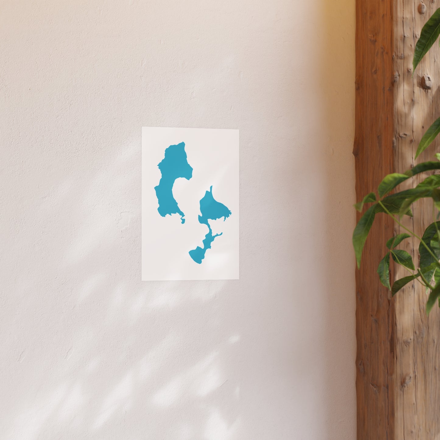 Geographic Art Print, Elk Hosmer Lake, Bend Oregon, Elegant Map Decor, Modern Home Decor, Unique Wall Art, Gift for Nature Lovers, PNW