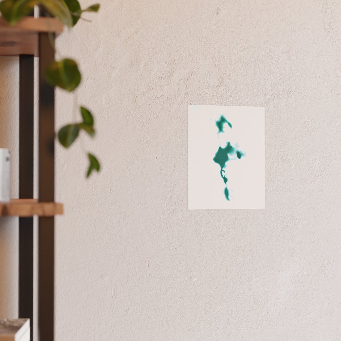 Geographic Art Print, Sparks Lake, Bend Oregon, Elegant Map Decor, Modern Home Decor, Unique Wall Art, Gift for Nature Lovers, PNW