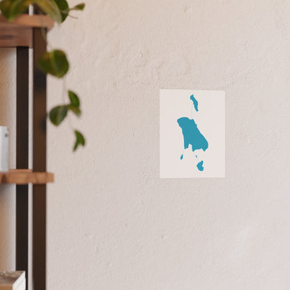 Geographic Art Print, Green Lakes, Bend Oregon, Elegant Map Decor, Modern Home Decor, Unique Wall Art, Gift for Nature Lovers, PNW