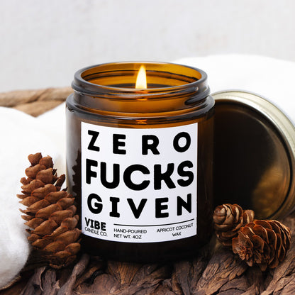 Zero F*CKS Given funny candle