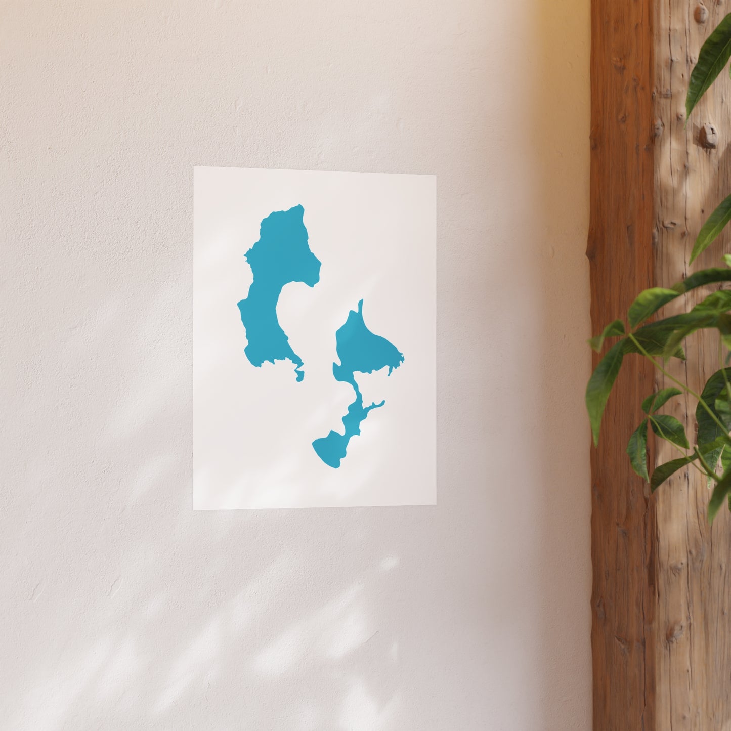 Geographic Art Print, Elk Hosmer Lake, Bend Oregon, Elegant Map Decor, Modern Home Decor, Unique Wall Art, Gift for Nature Lovers, PNW