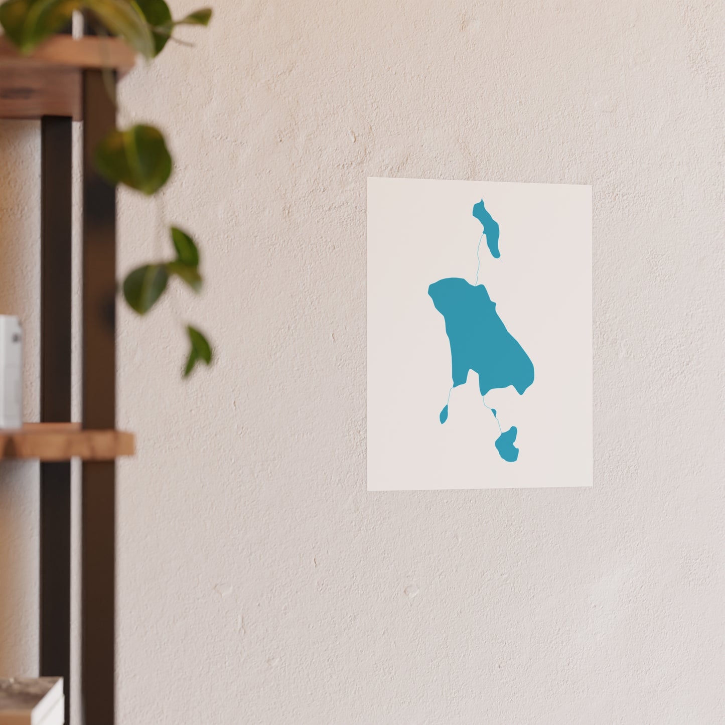 Geographic Art Print, Green Lakes, Bend Oregon, Elegant Map Decor, Modern Home Decor, Unique Wall Art, Gift for Nature Lovers, PNW