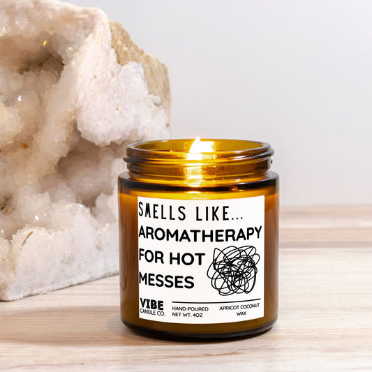 Funny Hot Mess Candle Gift for Women