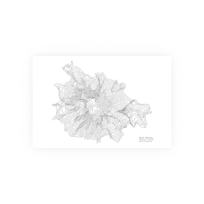 Geographic Art Print, Elegant Map Decor, Modern Home Decor, Unique Wall Art, Gift for Nature Lovers, Three Sisters Topo