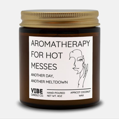 Funny Candle Gift for Women: Aromatherapy for hot messes