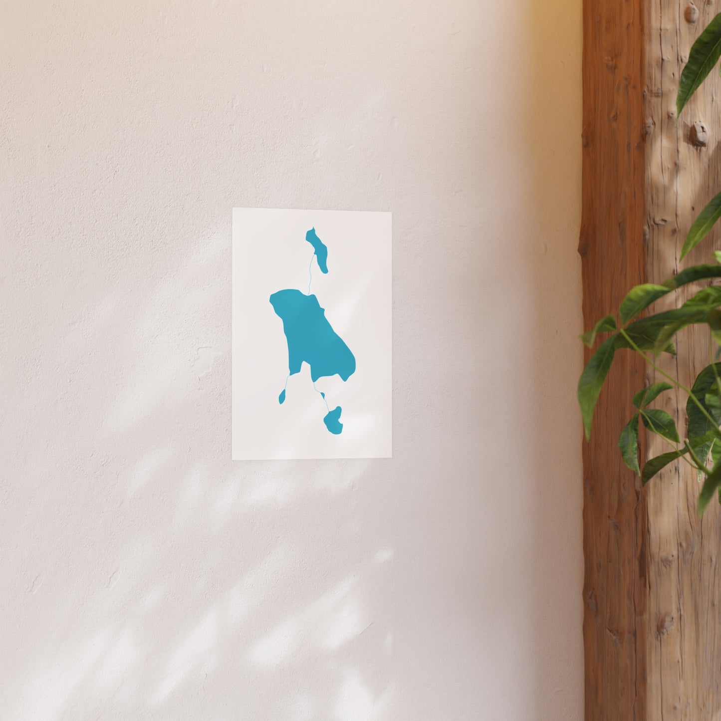 Geographic Art Print, Green Lakes, Bend Oregon, Elegant Map Decor, Modern Home Decor, Unique Wall Art, Gift for Nature Lovers, PNW