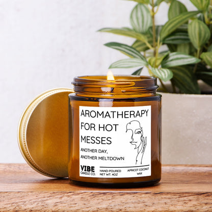 Funny Candle Gift for Women: Aromatherapy for hot messes