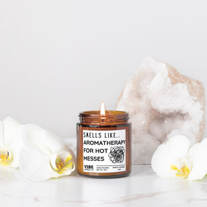 Funny Hot Mess Candle Gift for Women