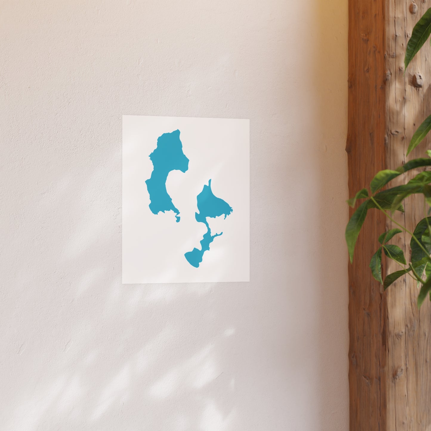 Geographic Art Print, Elk Hosmer Lake, Bend Oregon, Elegant Map Decor, Modern Home Decor, Unique Wall Art, Gift for Nature Lovers, PNW