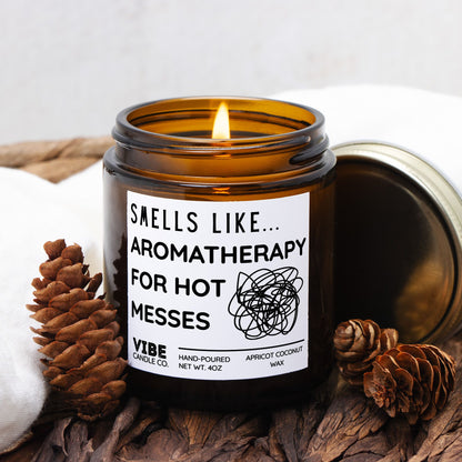 Funny Hot Mess Candle Gift for Women
