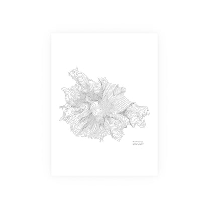 Geographic Art Print, Elegant Map Decor, Modern Home Decor, Unique Wall Art, Gift for Nature Lovers, Three Sisters Topo