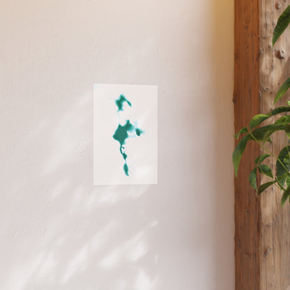 Geographic Art Print, Sparks Lake, Bend Oregon, Elegant Map Decor, Modern Home Decor, Unique Wall Art, Gift for Nature Lovers, PNW