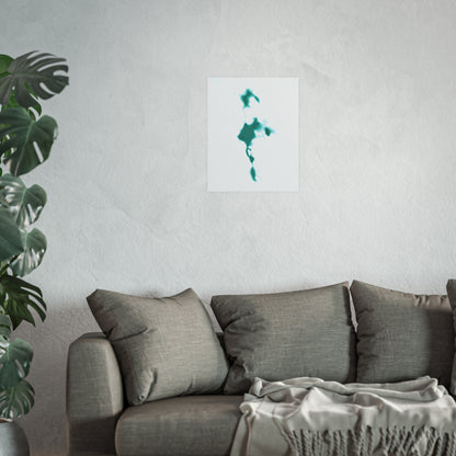 Geographic Art Print, Sparks Lake, Bend Oregon, Elegant Map Decor, Modern Home Decor, Unique Wall Art, Gift for Nature Lovers, PNW