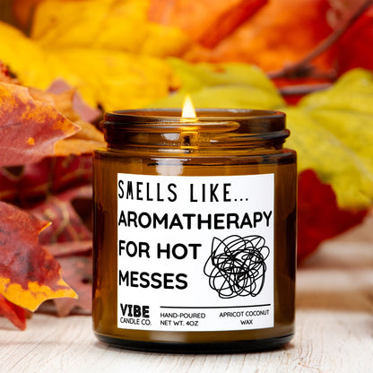 Funny Hot Mess Candle Gift for Women