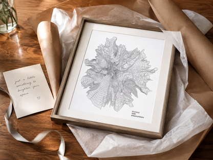 Mt. Hood Topographic Map Art Print