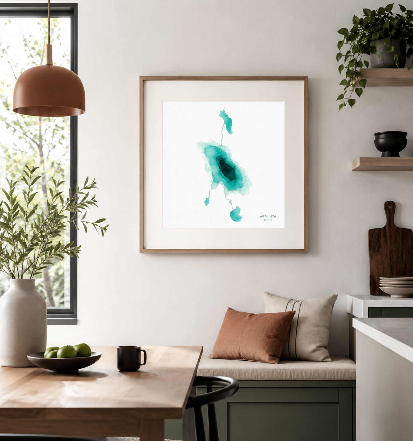 Green Lakes - Oregon Cascades - Matte Art Print on Watercolor Paper