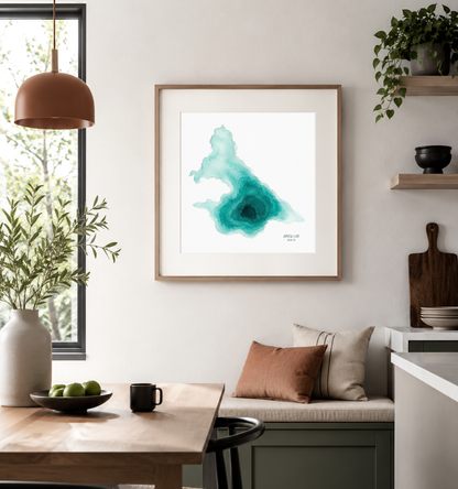 Devils Lake - Oregon Cascades - Matte Art Print on Watercolor Paper