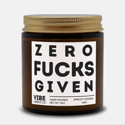 Zero F*CKS Given funny candle