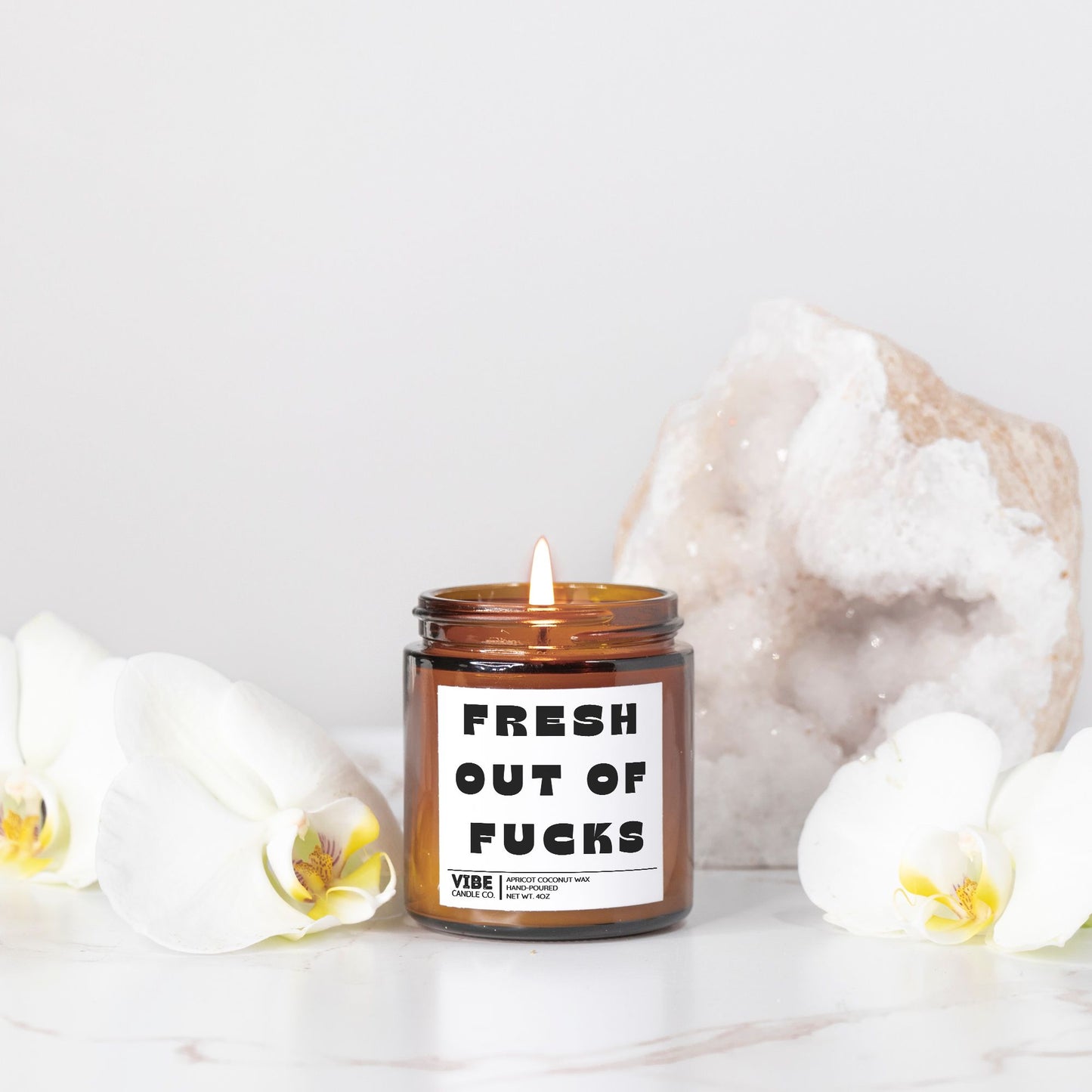 Fresh out of fucks funny candle gifts for moms and women