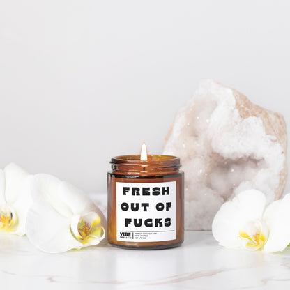Fresh out of fucks funny candle gifts for moms and women