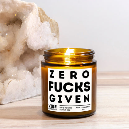Zero F*CKS Given funny candle
