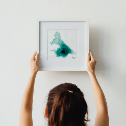 Devils Lake - Oregon Cascades - Matte Art Print on Watercolor Paper